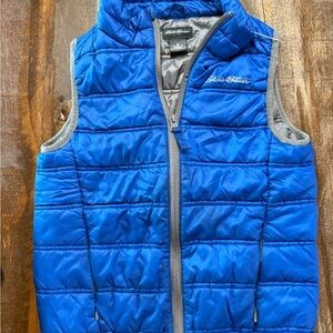 Eddie Bauer Bright Blue Kids Quilted Vest